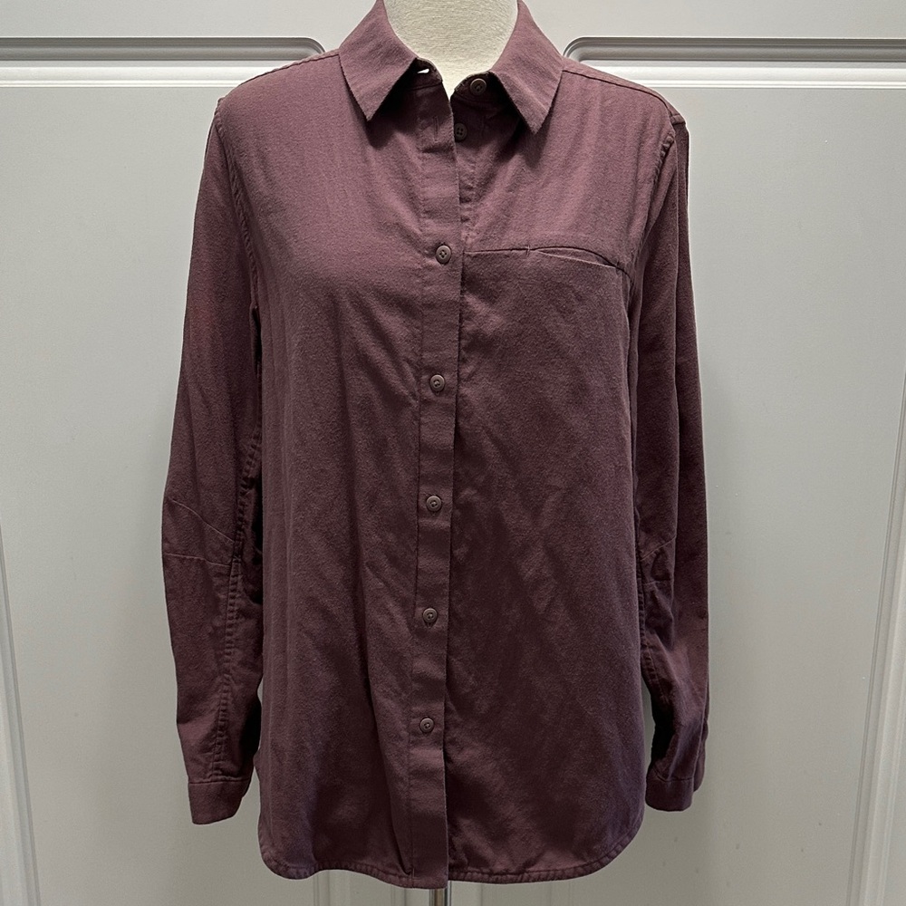 Lululemon Athletica Plum Button-Down Flannel Shirt - Picture 4 of 12
